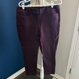 LOFT Purple Skinny Dress Pants